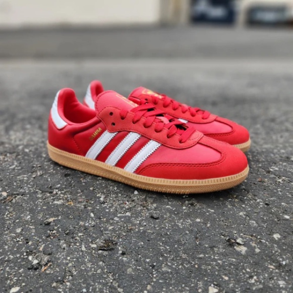 Adidas SAMBA OG Scarlet Women 8 EUC